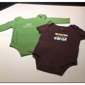 Adorable Duo: babyGap Organic Cotton Onesies - Set of 2